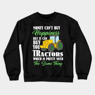 Tractor Happiness Farmer Crewneck Sweatshirt